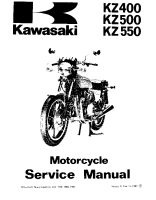 Kawasaki KZ400-500-550 - service manual - 1981